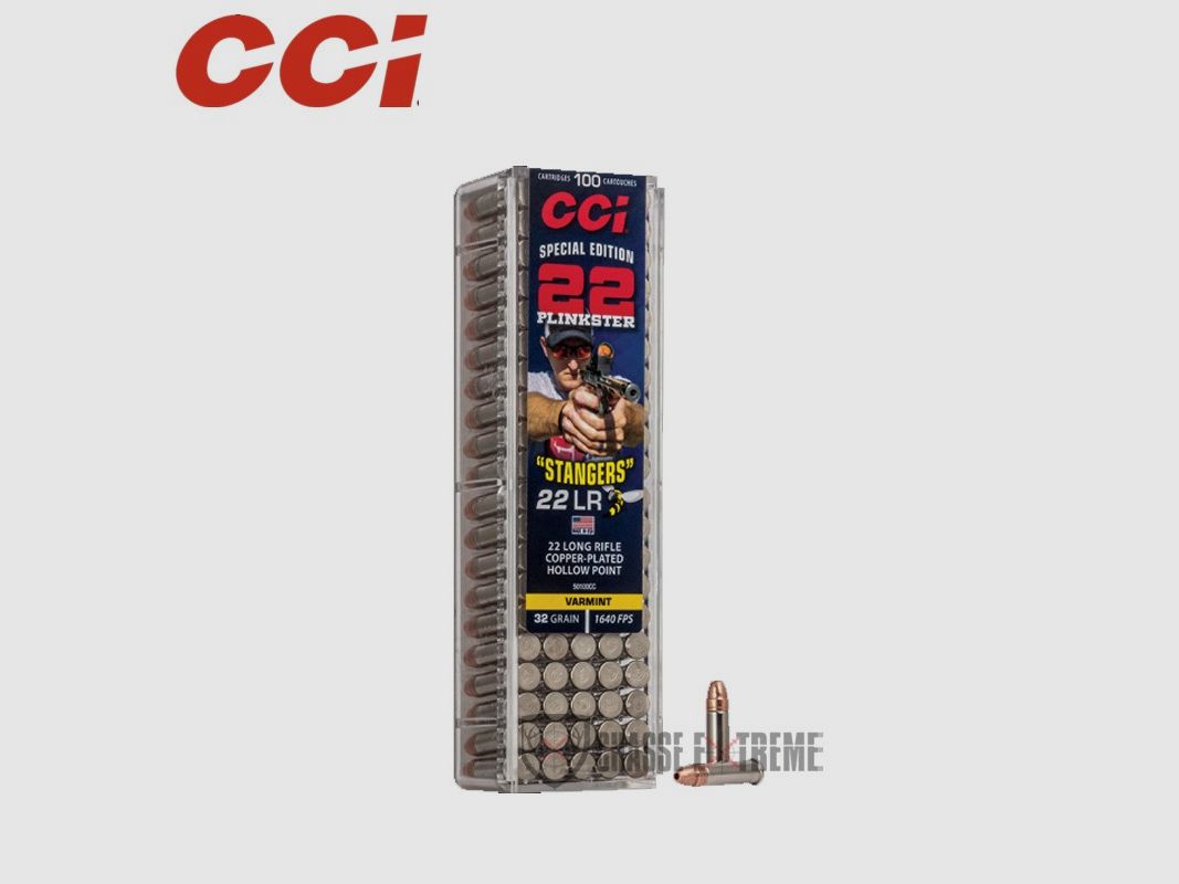 100 nabojów CCI Stangers Hyper Velocity 32Gr kal. 22 Lr
