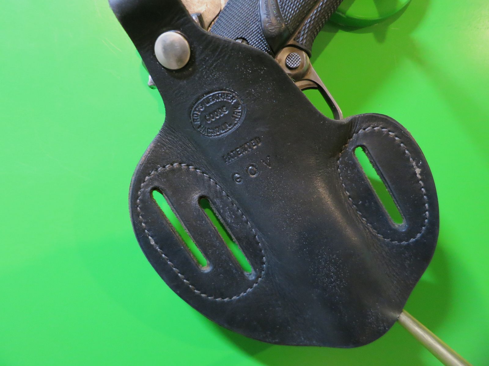 Pistolen-Holster Roy's Leathergoods Inc. (Roy Baker), z. B. 1911er, Hüftholster verdecktes Tragen