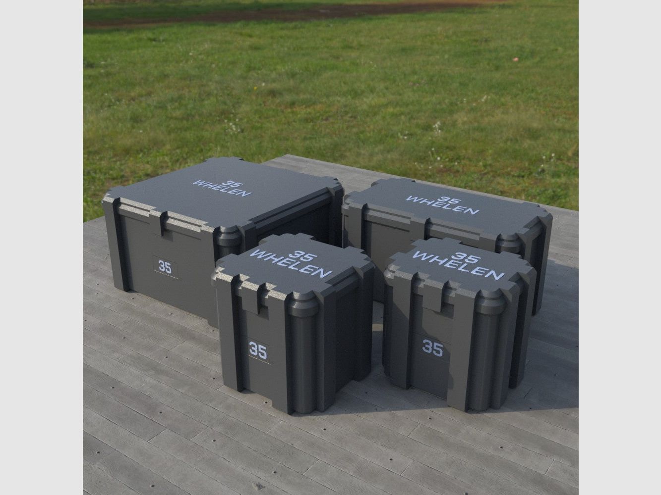 Filamelt Munitionsbox / Ammo Box .35 Whelen – Patronenbox ‘Klappdeckel’ – 20 / 25 / 50 / 100 Runden