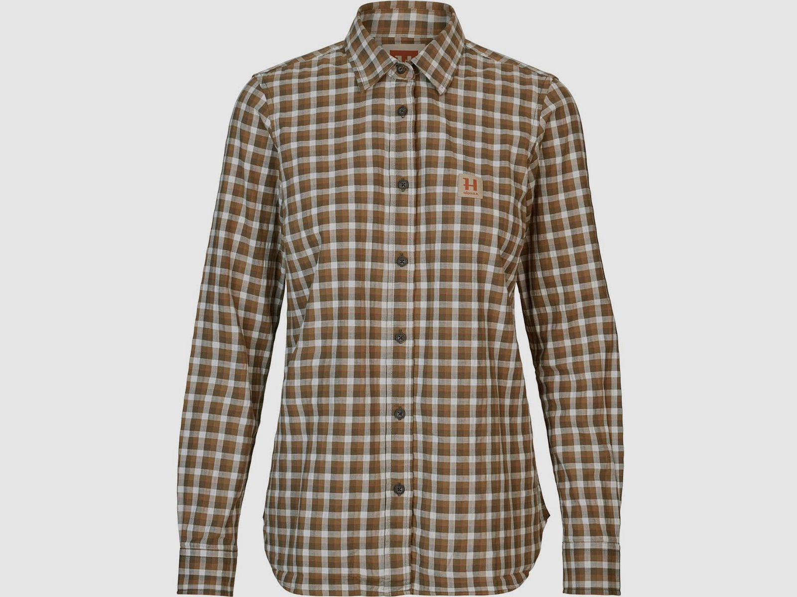Härkila Bluse Fjell Dark Oliv Check