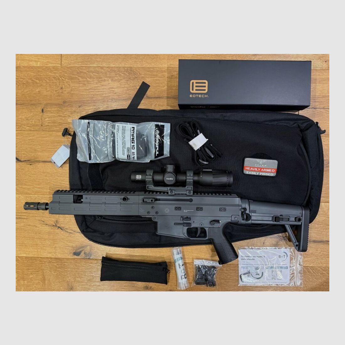B&T AG (Brügger und Thomet) APC223 PRO, Carbine SPORT grau inkl. EOTECH Vudu 1-8x24