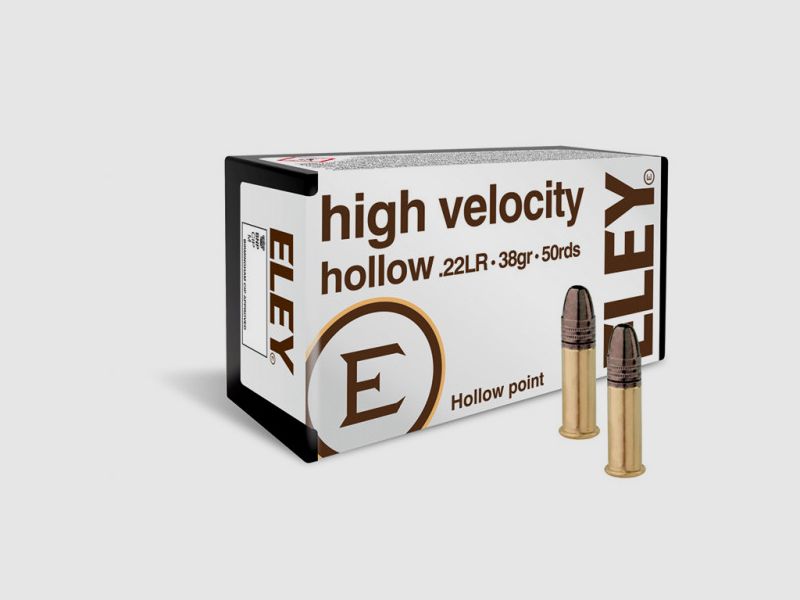 ELEY HIGH VELOCITY HP KK-PATRONEN - .22LR - 38GRS.- 50 SCHUSS