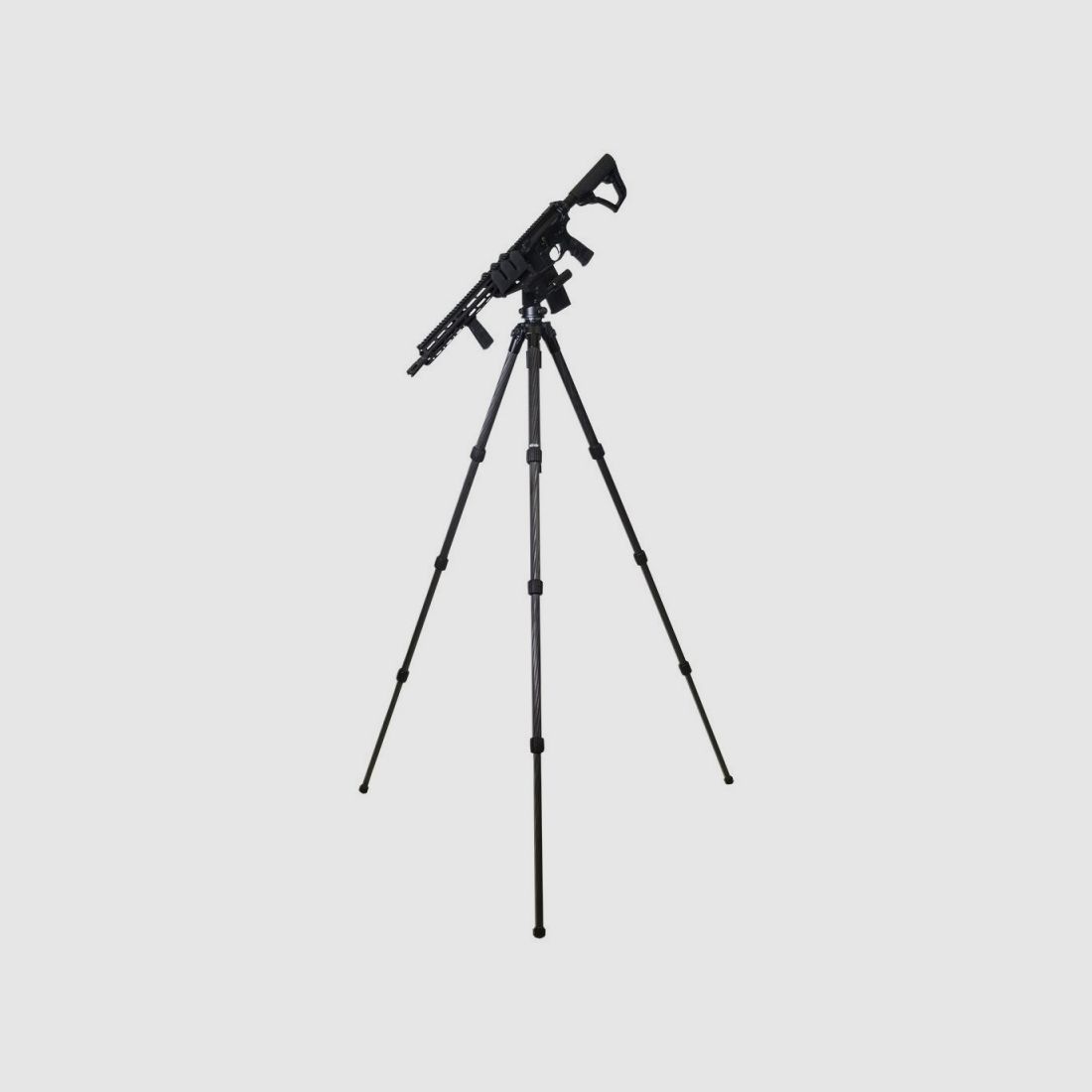 Trepiede KJI Kopfjager K800 Carbonfaser-Stativ + Unterstützung für Gewehr Reaper Grip, Bild 5 von 10