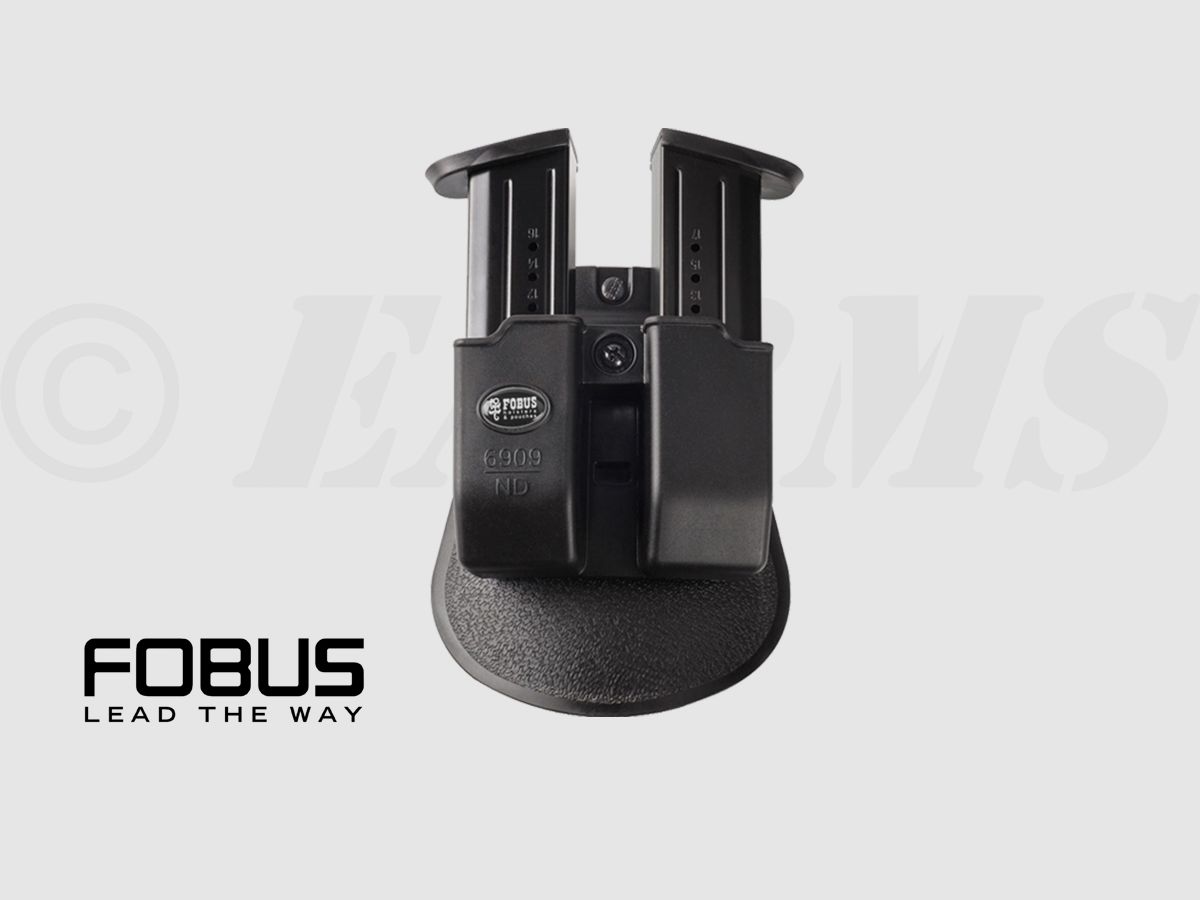 FOBUS Ruger, CZ, S&W, Walther 9mm Double Magazine Holster for Double Stack Magazines, image 1 of 2