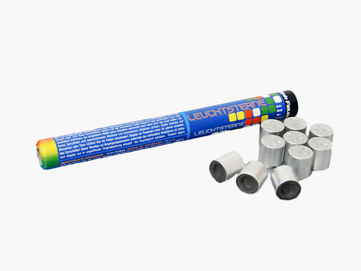 Zinc fireworks 4 colors signal stars 10 pcs. 15 mm