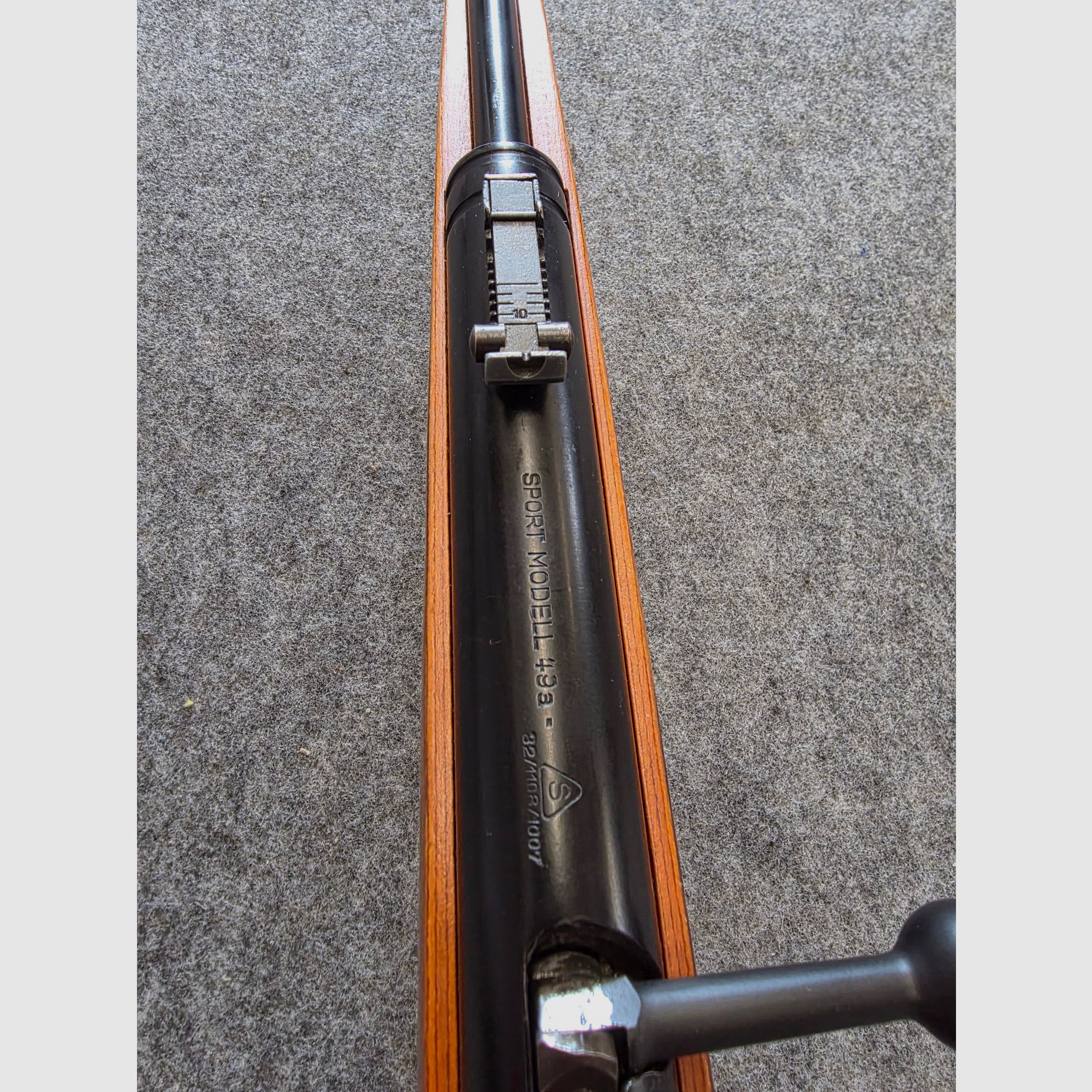 Haenel Mod. 49a good quality with laminated wood stock from 1963 in very nice condition bolt action no 310
