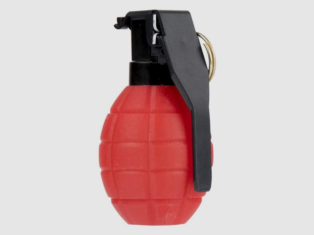 WASP Paintball / Airsoft Granat Gen. 2 (wypełnienie kolorowe) - CZERWONY