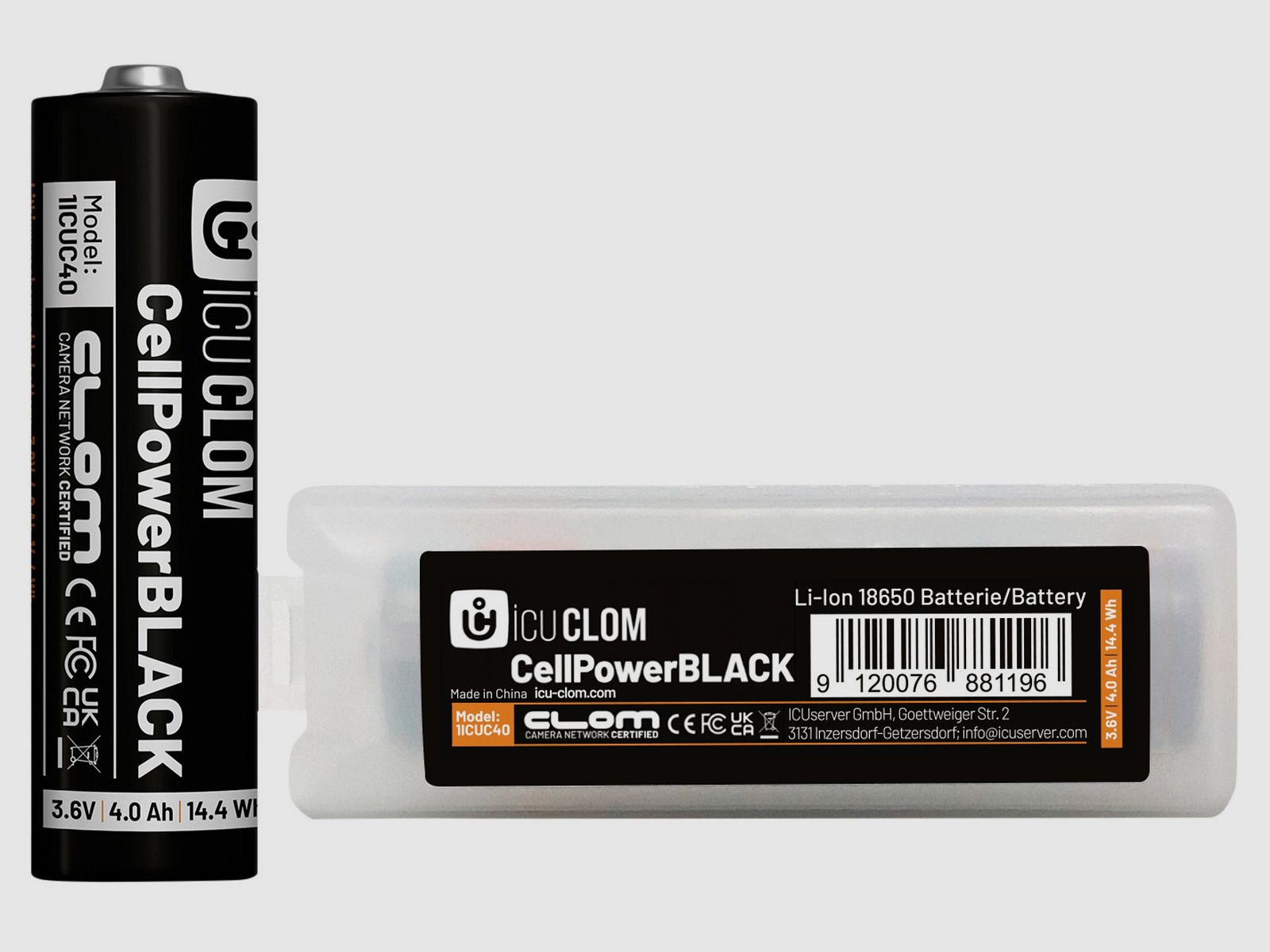 ICU Akku Clom CellPower Black