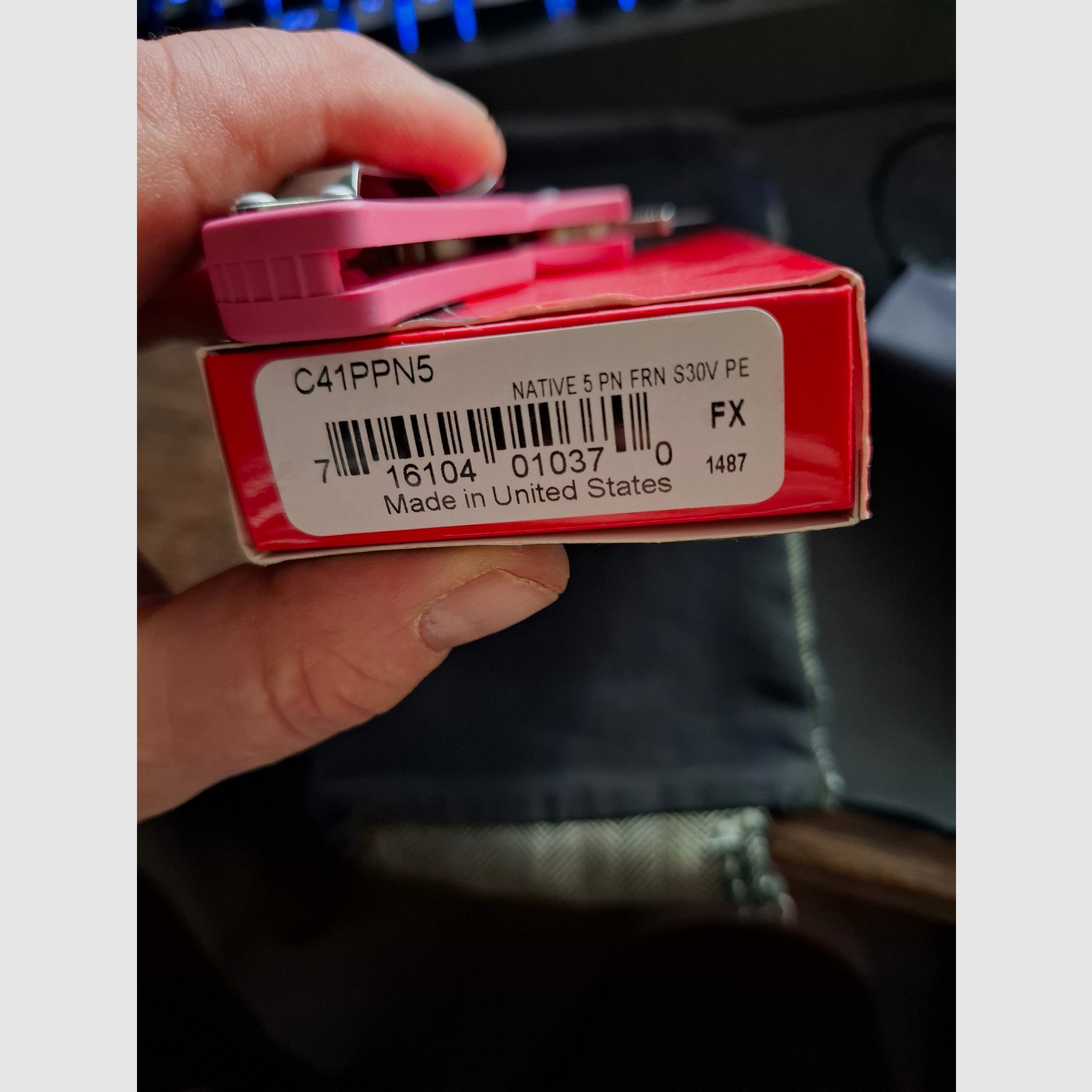 Spyderco Native 5 Pink heals in  Top Zustand günstig abzugeben!