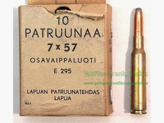 Lapua / Finlande cartouches de fusil 7x57