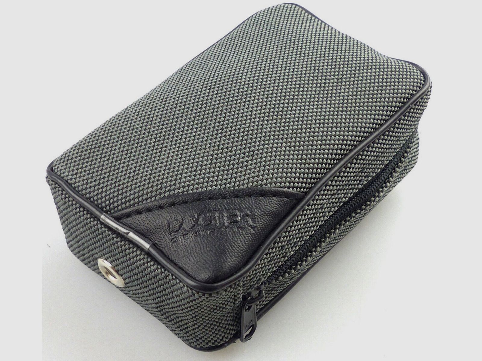 B46 Piccolo Docter Germania borsa per binocoli compatti nero grigio