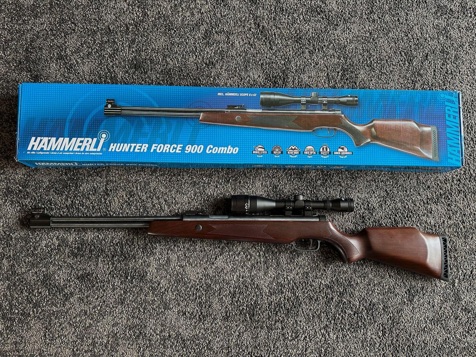 Luftgewehr (HÄMMERLI Hunter Force 900 Combo, inkl. Zielfernrohr 6x42)