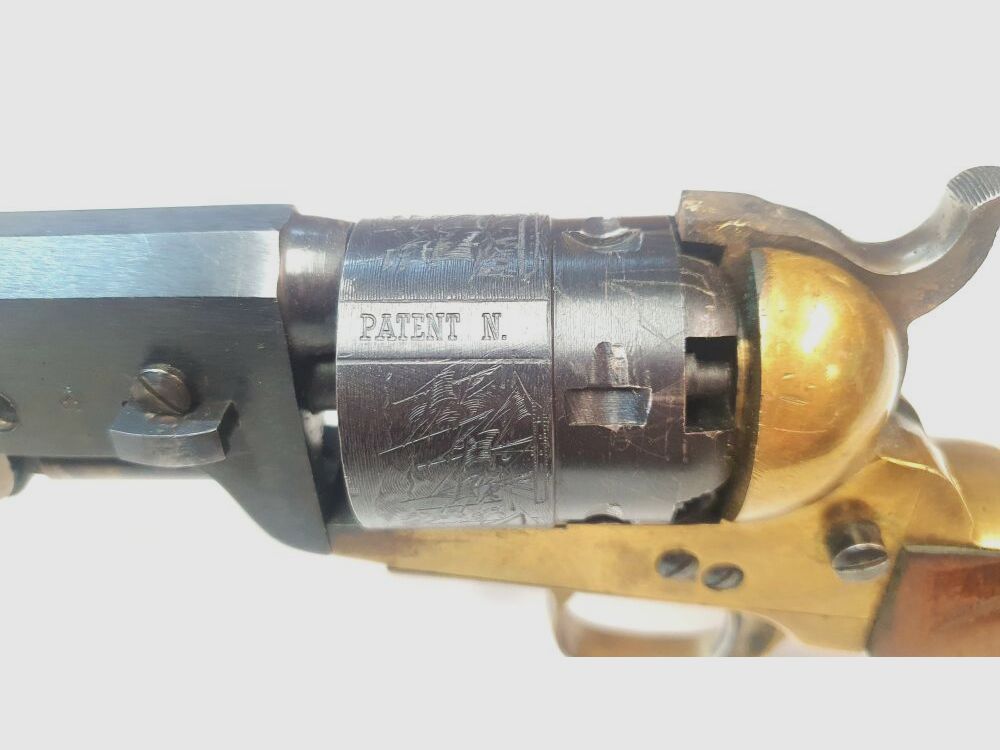 C.O.M. (Consorzio Officine Meccaniche) Percussion Revolver COM Gardone Navy Model - .44 Black Powder Only, Buntline Revolver