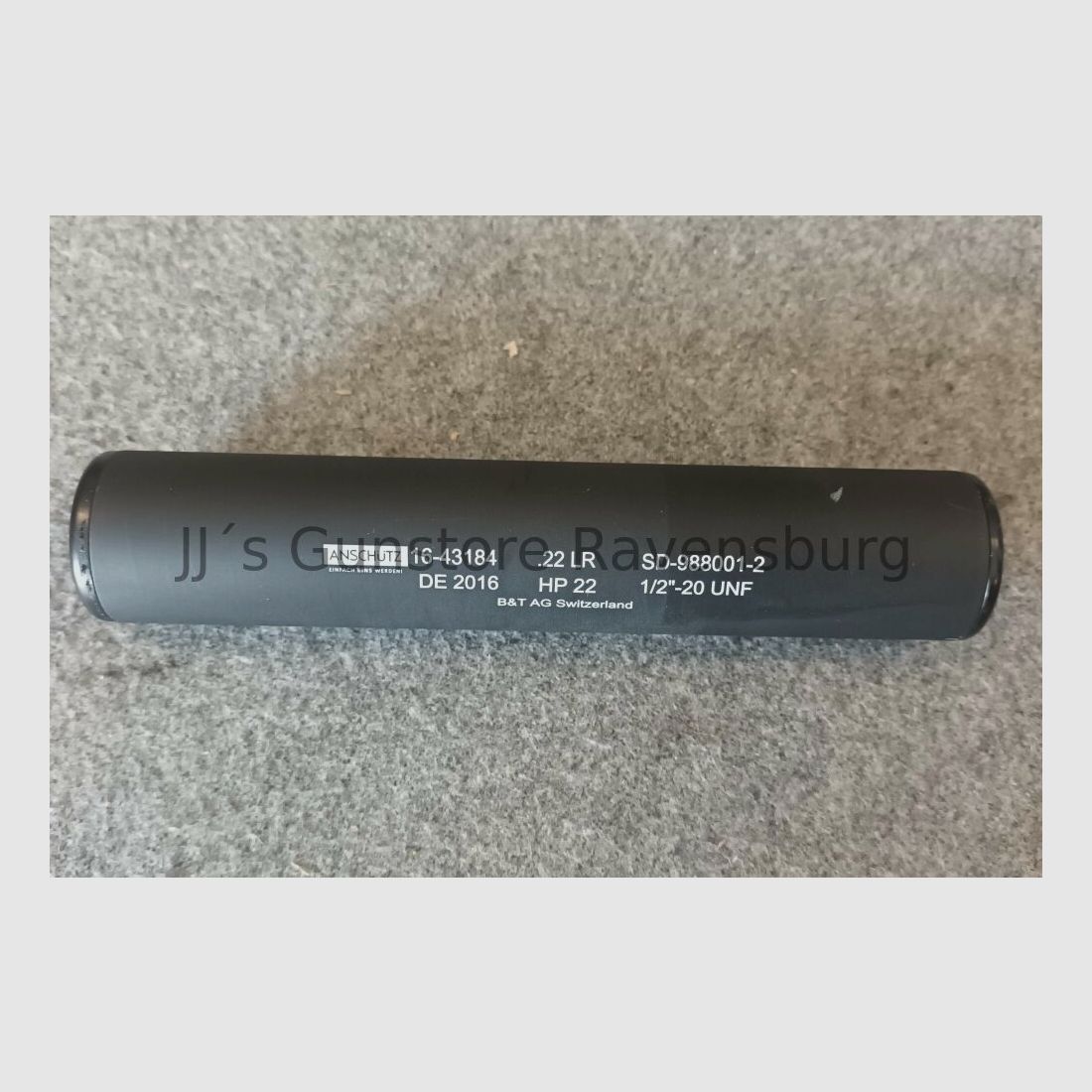 Schalldämpfer Brügger&Thomet HR 22 für Kaliber .22 Ohne