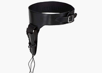 Revolver belt made of strong saddle leather