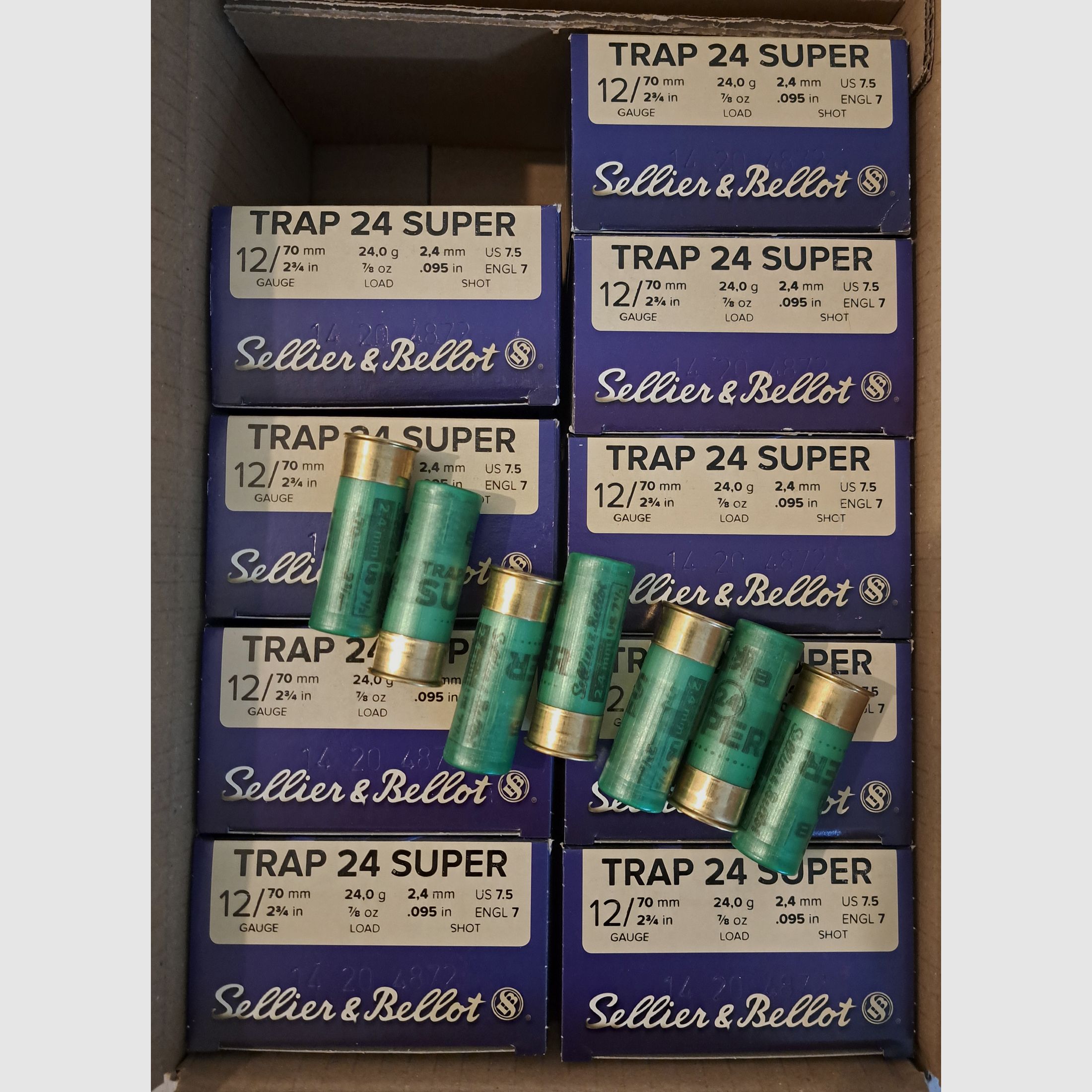 256 Schuss, Übungsmunition, Trap, Skeet Munition Konvolut Kaliber 12/70