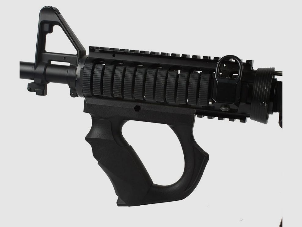 Frontgriff Foregrip Abgewinkelter Griff  | WB1001 Schwarz | für 20mm Picatinny Schiene | NEU & unbenutzt