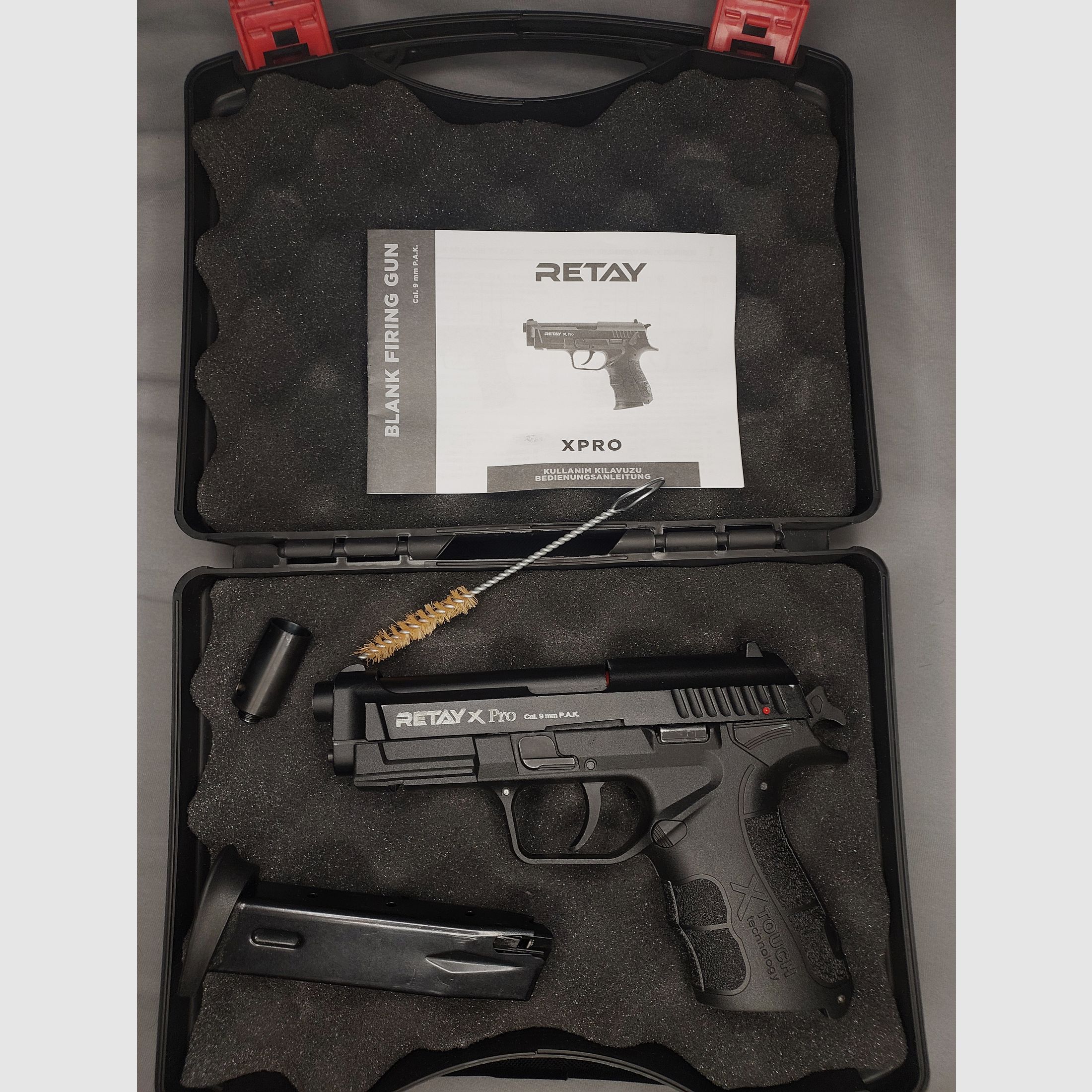Retay X Pro Schreckschuss Pistole 9mm P.A.K. brüniert (PTB 1041) 