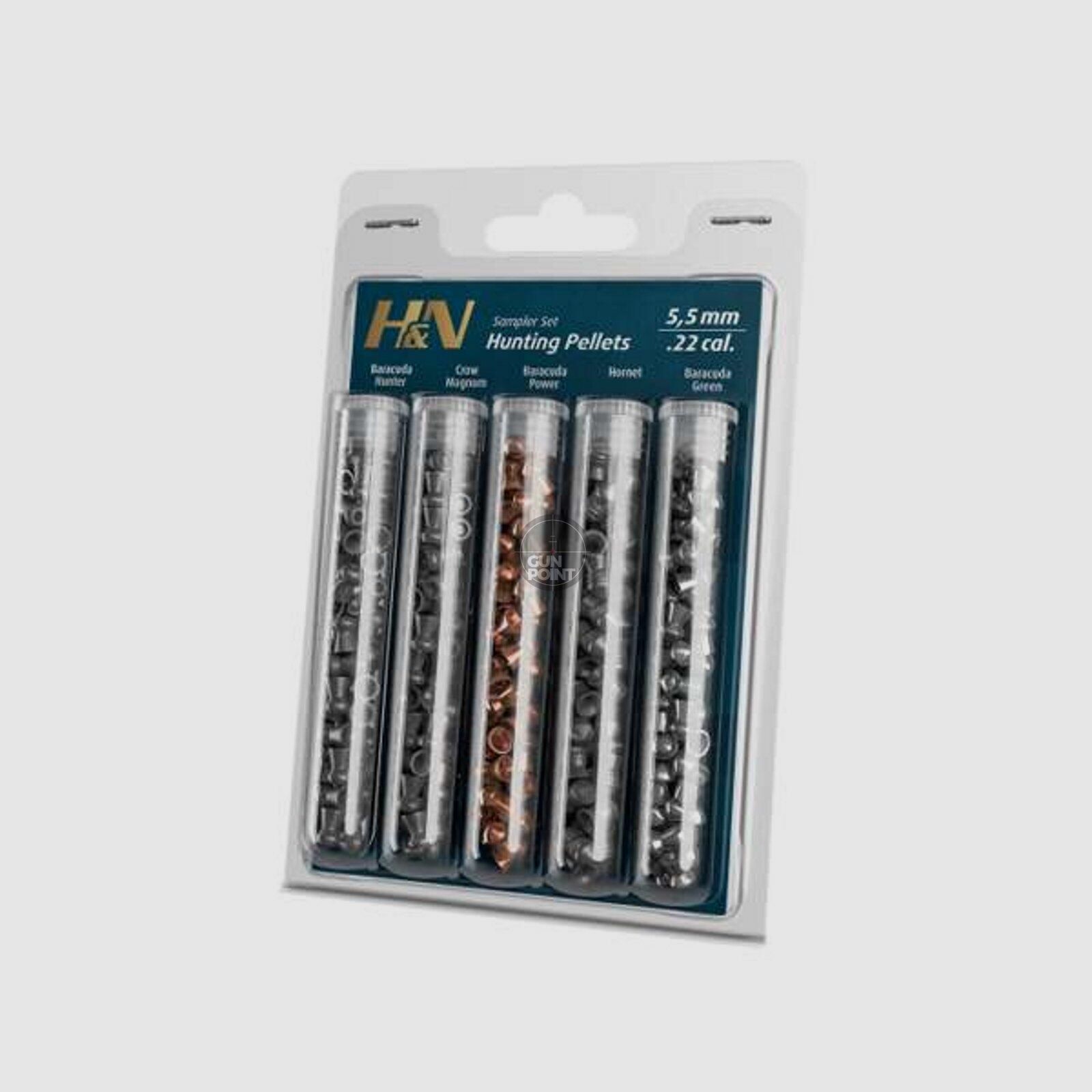 H&N Diabolo Hunting Jagd-Sampler Kal. 5,5 mm (5 Sorten)