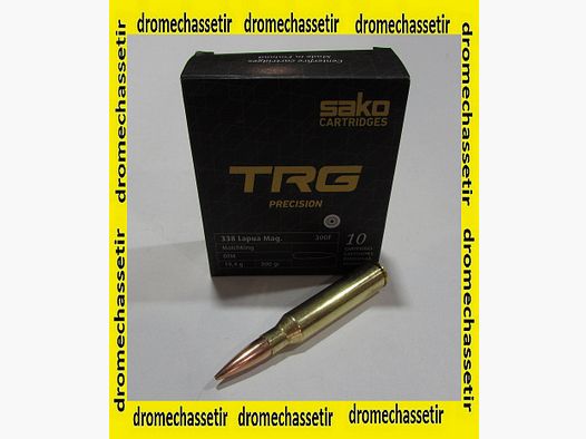 boite 10 cartouches de 338 Lapua Magnum SAKO TRG PRECISION HPBT 19.4G 300GR