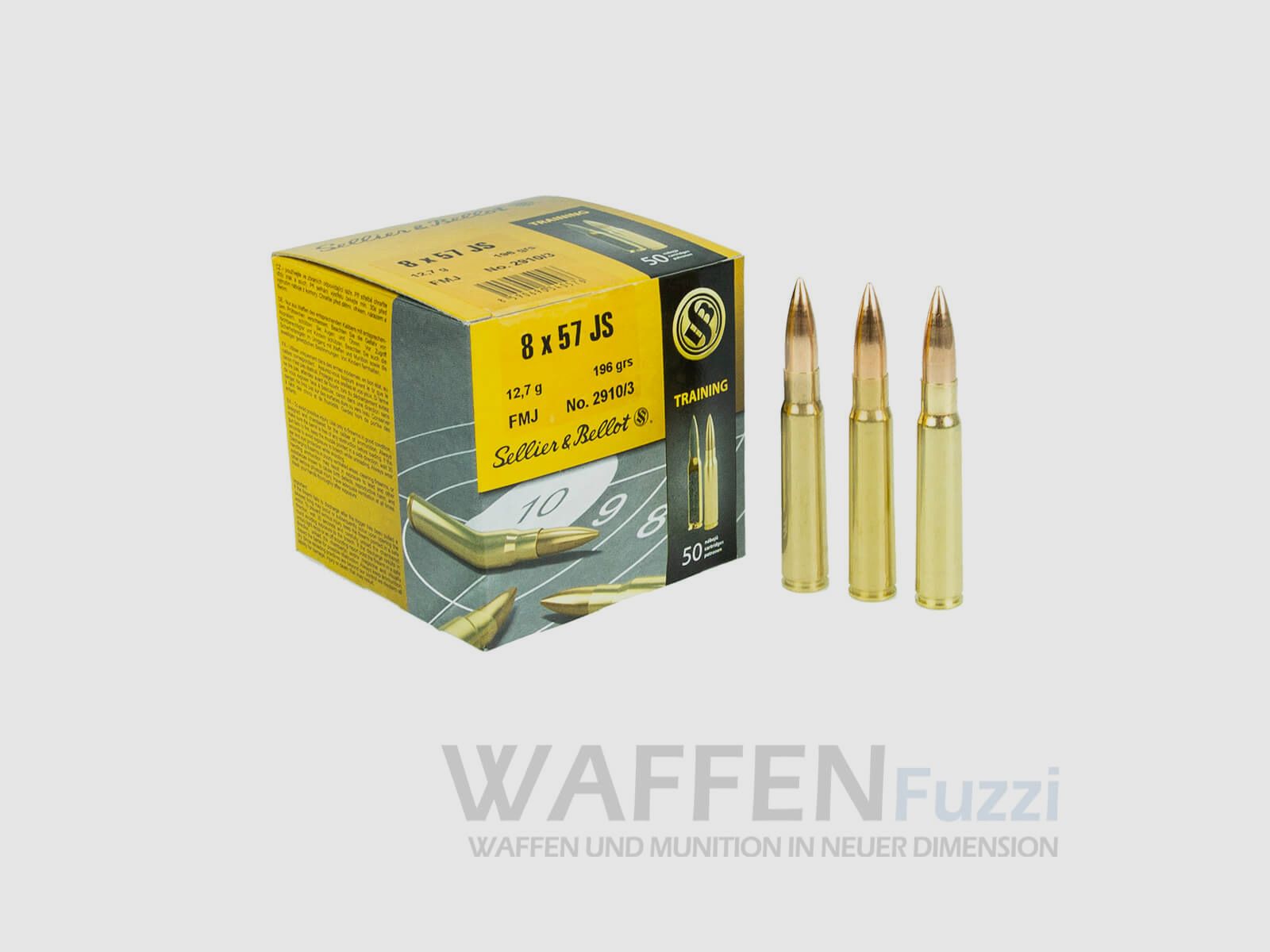 S&B 8x57 IS FMJ 196grs 50 rounds