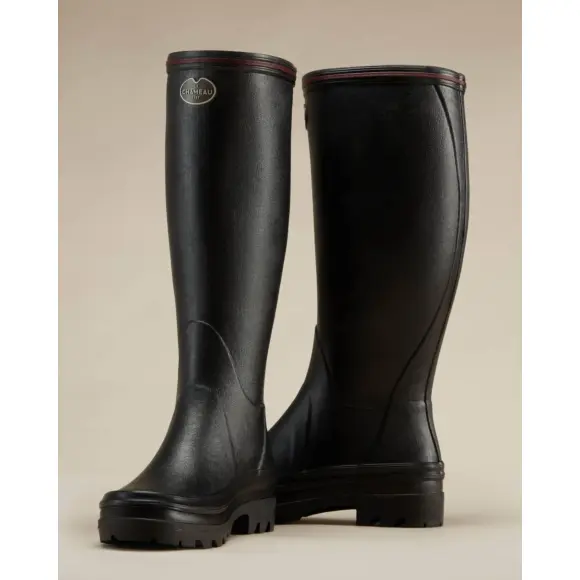 Giverny Damenstiefel Le Chameau mit Jersey-Futter Schwarz, Bild 9 von 16