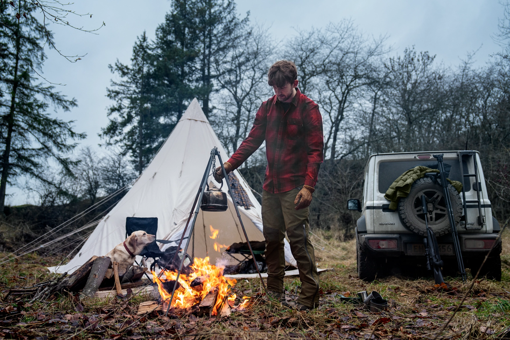 Pantalon Seeland Spruce – Pine Green/Grizzly Brown, image 6 sur 10