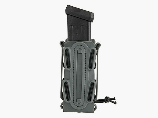 Soft Shell Pistol Mag Pouch with MOLLE Clip - Wolf Gray [TMC]