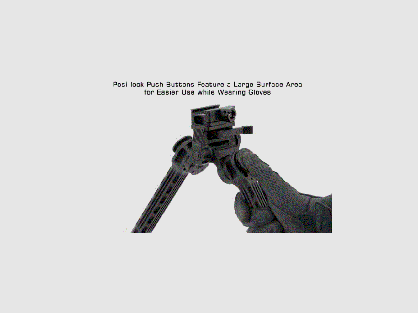 UTG Big Bore Full Stability Bipod, 9″-14″ Center Height