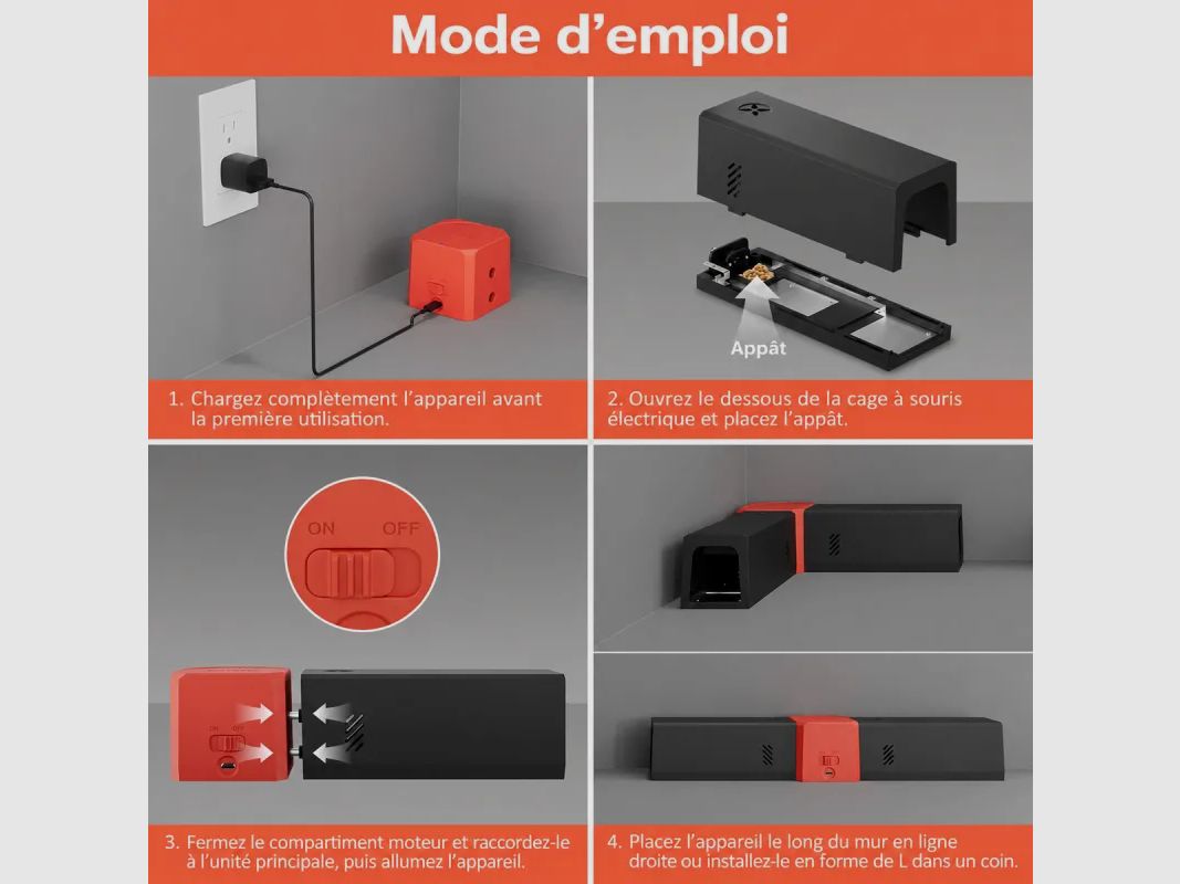 Elektrische Falle für Nagetiere USB, 2 Tunnel, 2.000 V, Bild 6 von 9