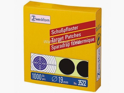 ZWECKFORM Schusspflaster schwarz