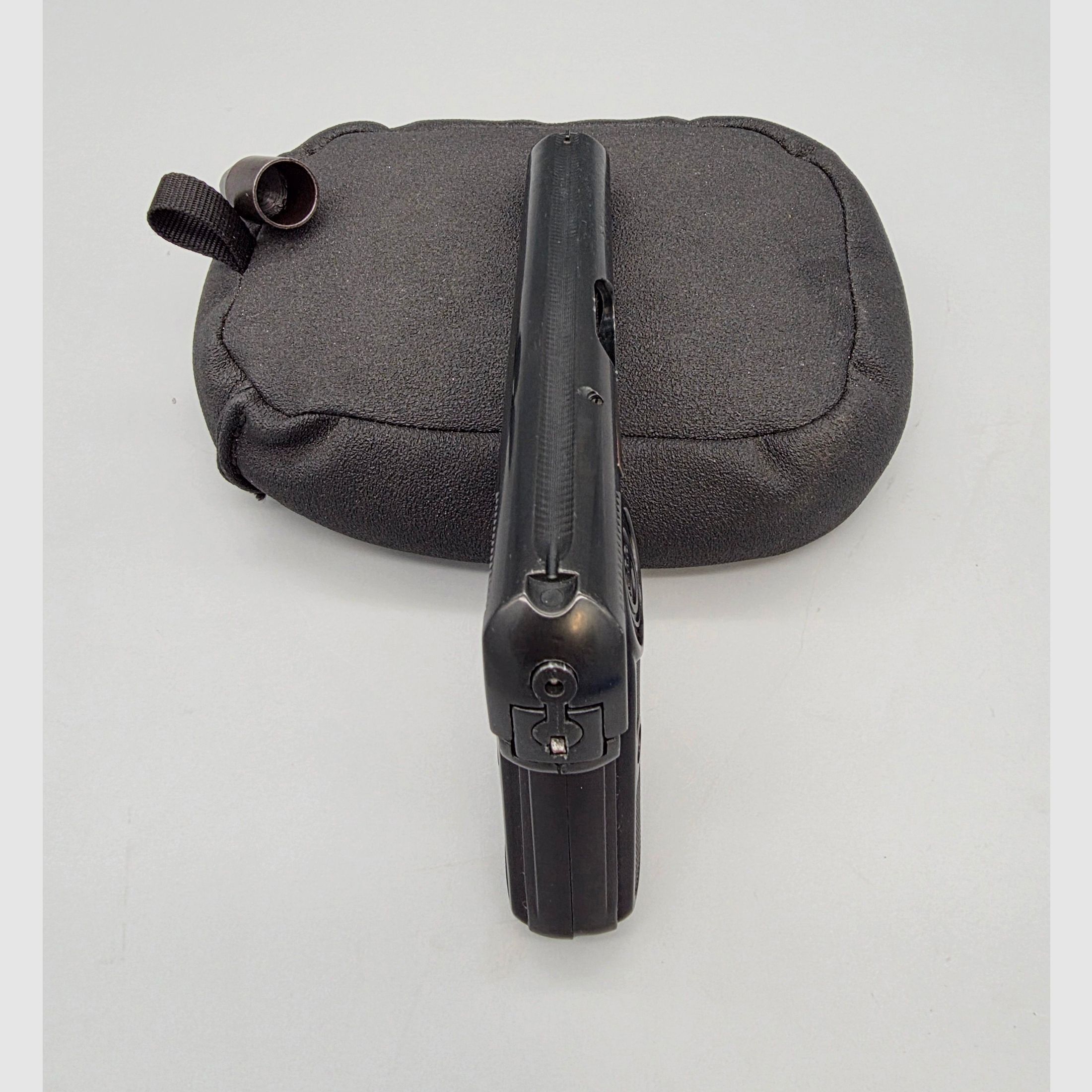 Muy raro coleccionista Geco Mod. 1910 cargador PTB 421 PAK 8mm detonación modelo Browning FN 1910