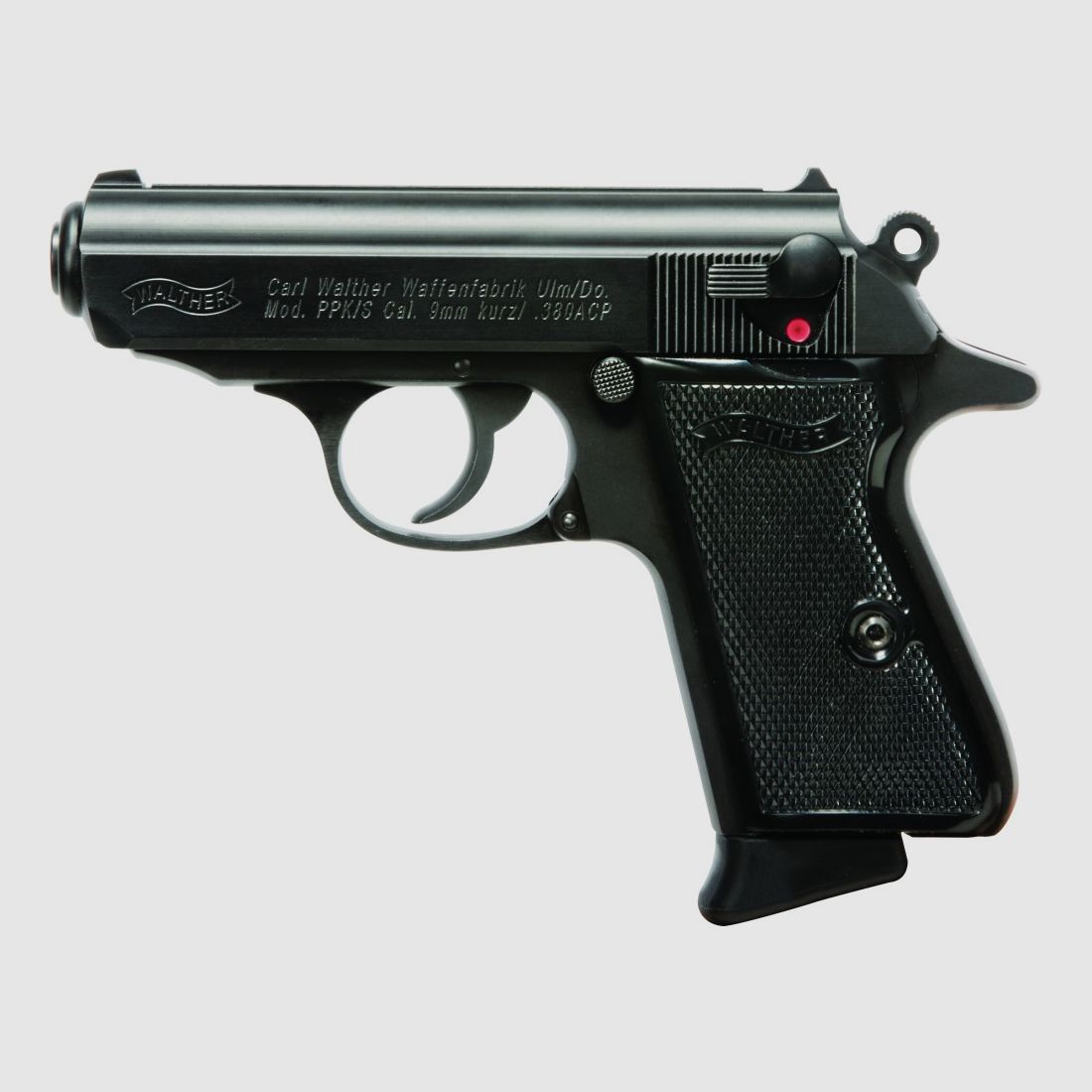 Walther PPK/S, 380 AUTO, 3.3", nero, 7 colpi