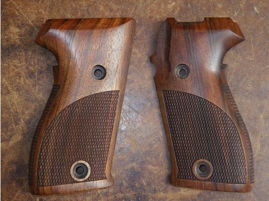 Plaquettes bois quadrillées pour pistolet Sig P225