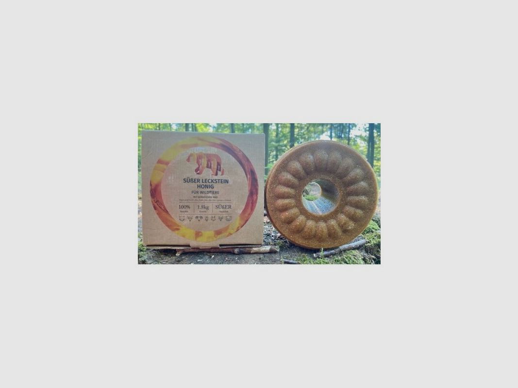 Wildlutscher Leckstein süßer Honig mit gemahlenem Mais