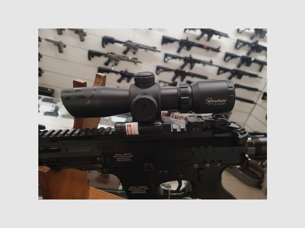 Derya ZY9 B6-10 Black 9 mm + FIREFIELD Barrage 1,5-5x32R, afbeelding 7 van 8