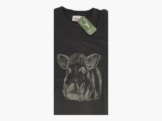 Hubertus Hunting T-Shirt with Wild Boar Motif Size 5XL