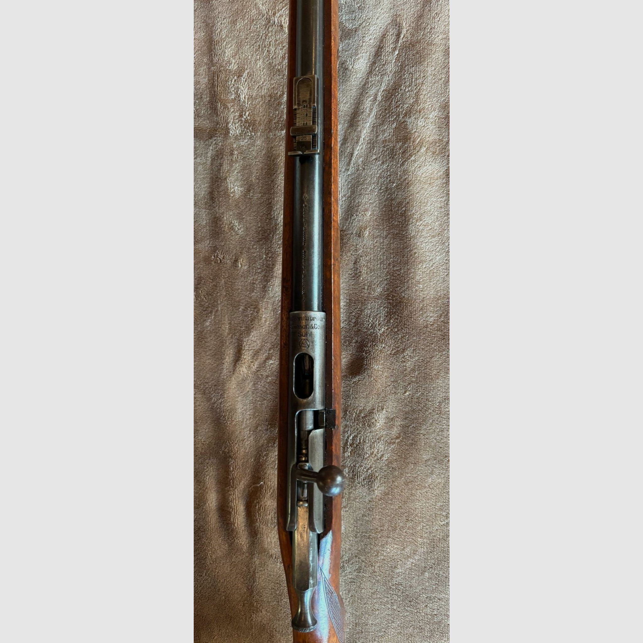 Repetidora 22 Long Rifle Simson&Co Suhl rareza con mira abierta