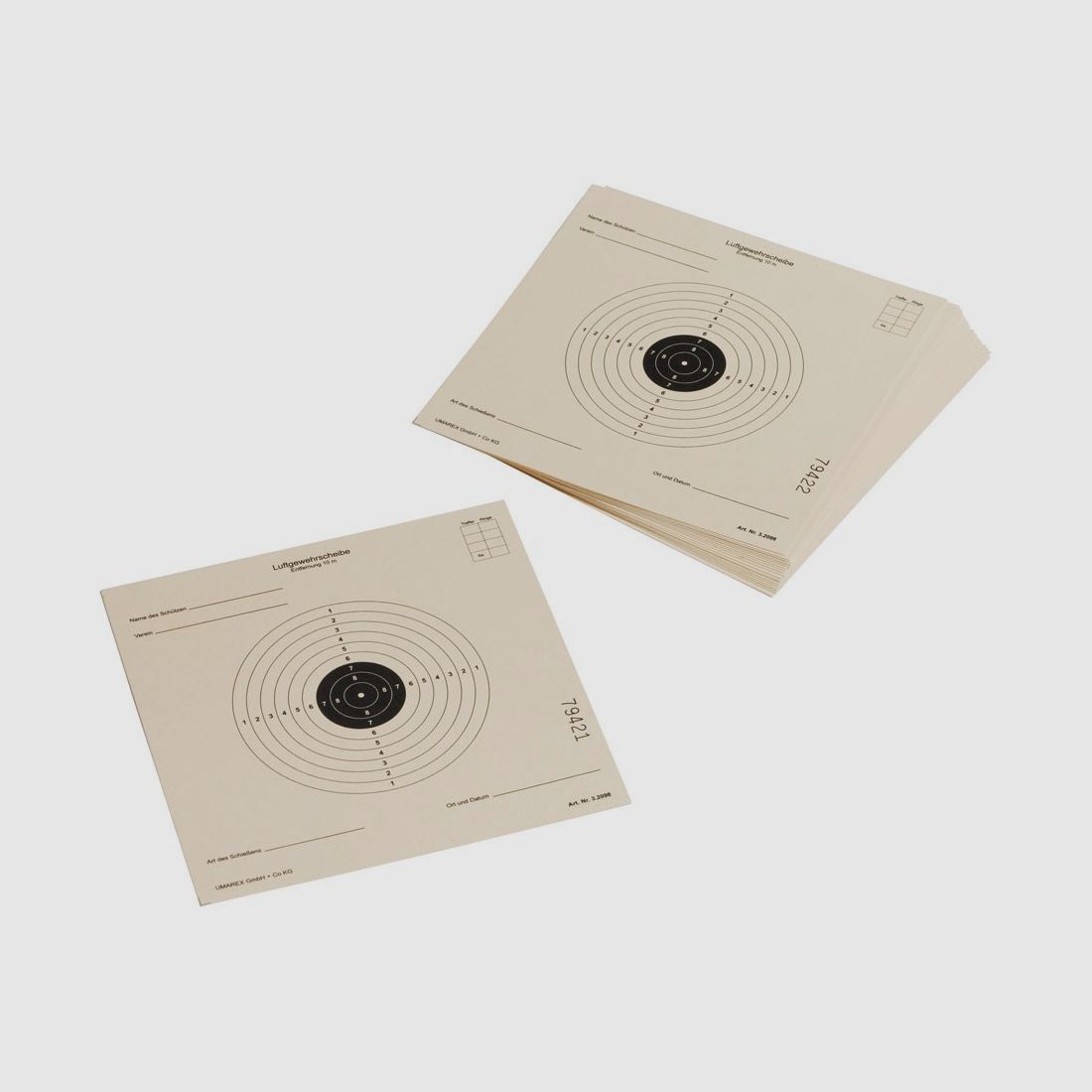 Umarex luchtgeweer-doelwitten 14 x 14 cm - 1000 stuks.