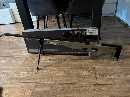 Well L96 Snipergewehr inkl. Zweibein / Zielfernrohr Springer 6mm BB tan