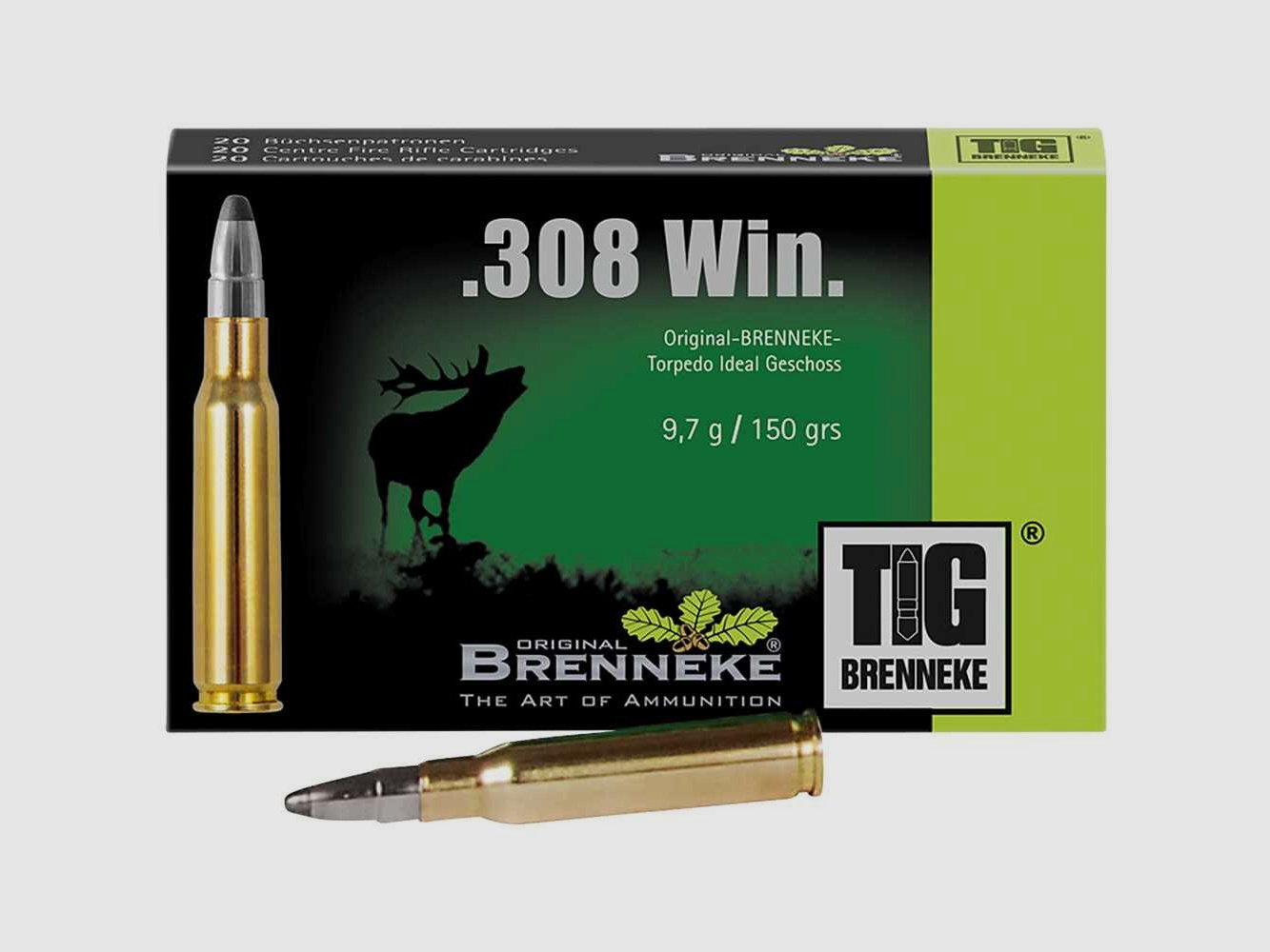.308 Win. TIG 9,7g/150grs. Brenneke
