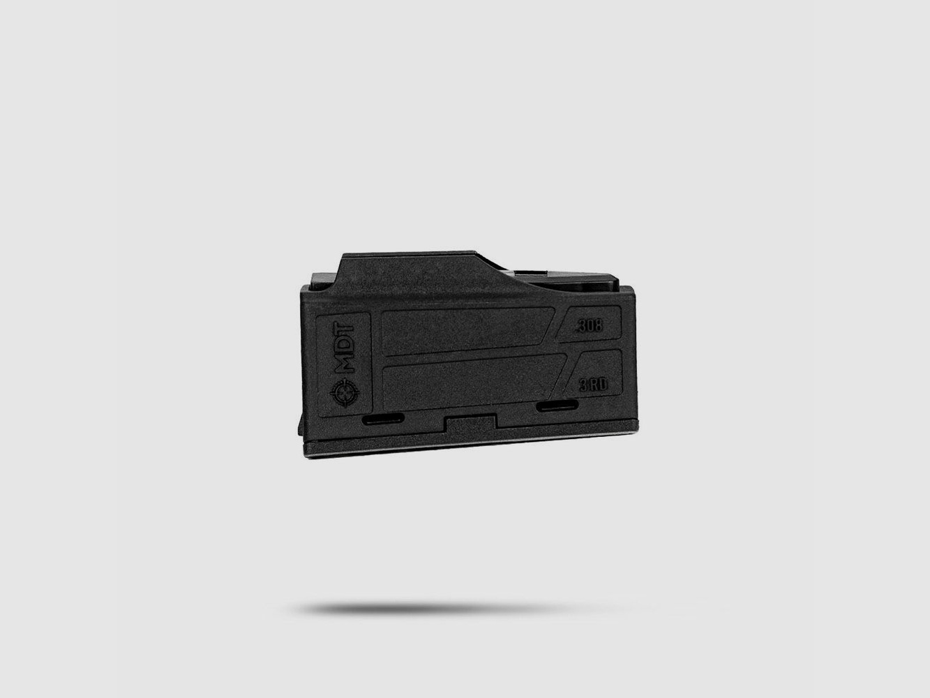 MDT Chassis Magazin Short Action - AICS - 3 Schuss - .308 Win. - schwarz