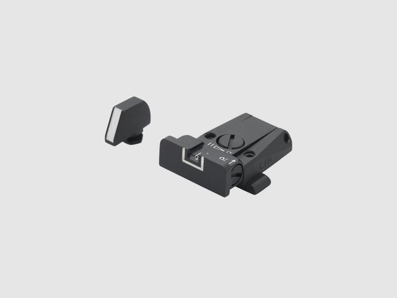 LPA SPR36GL18 Conjunto de Mira Micrométrica para Pistolas Glock – Contorno Blanco