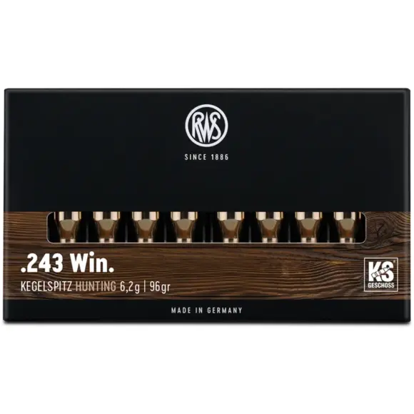 Balles De Chasse RWS Calibre 243 Win KS, image 1 sur 4