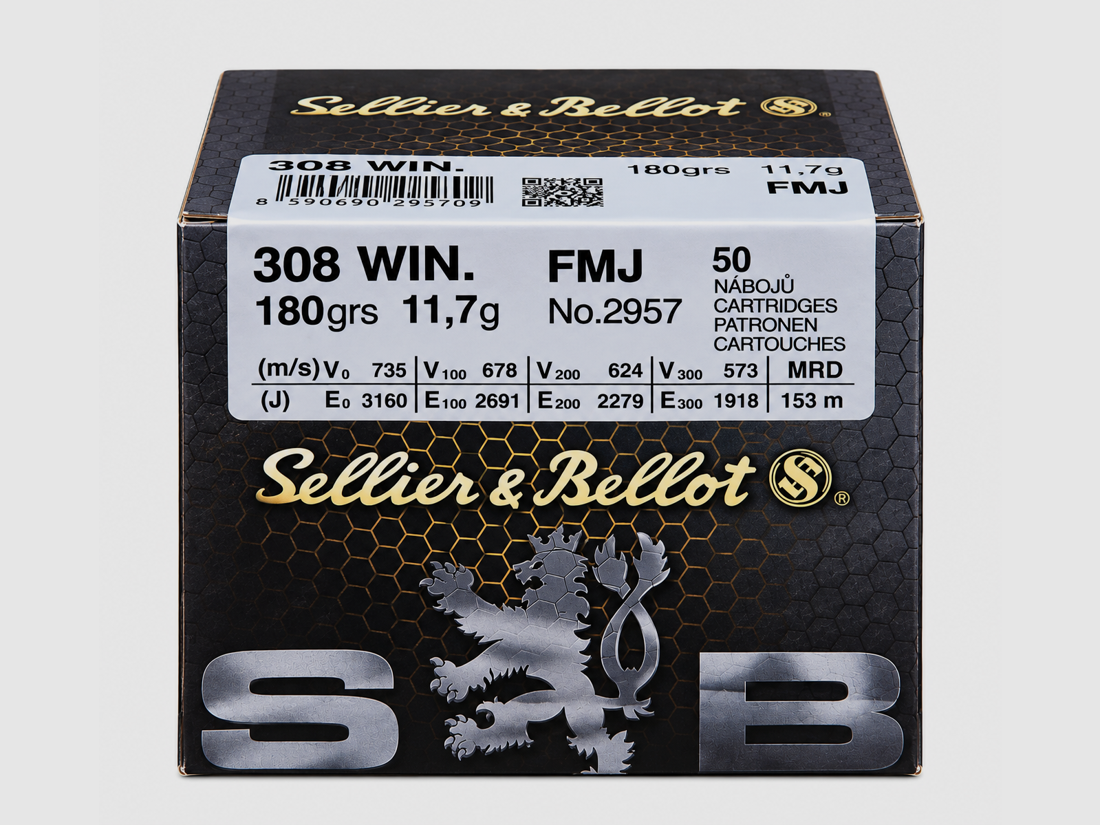 S&B .308 Win. FMJ 11,7g/180gr 50er Schüttpackung