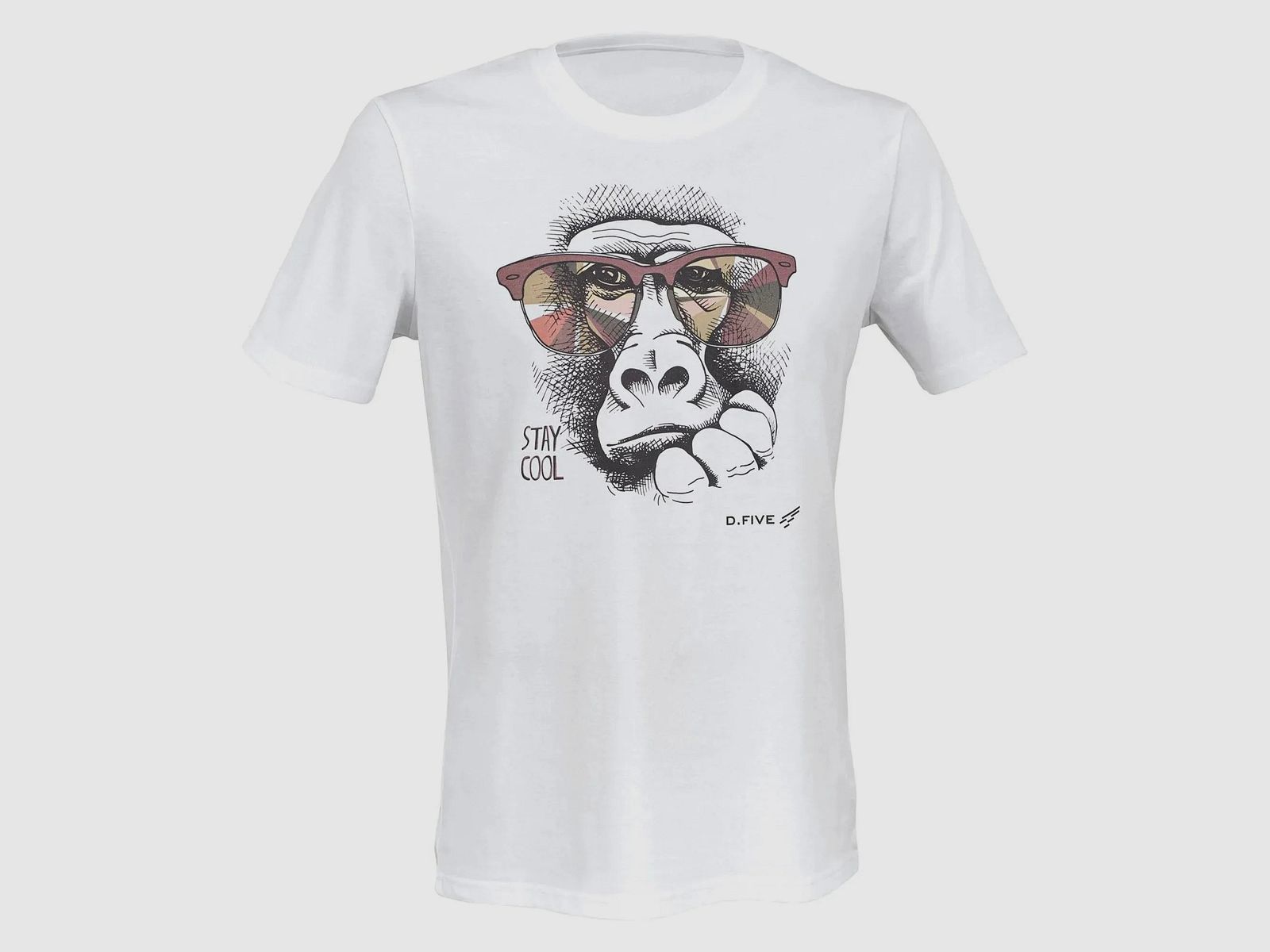 Defcon 5 Defcon 5 T-Shirt Monkey with Glasses weiß