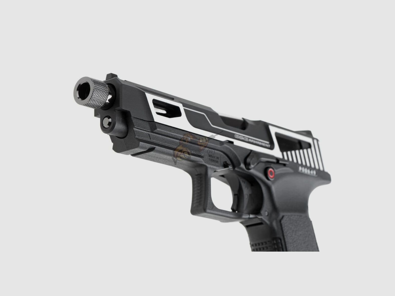 GTP9 MS CNC Metalen Sluit Gas Blow Back Zwart/Zilver Airsoft Vrij vanaf 18 - GBB - F | G&G