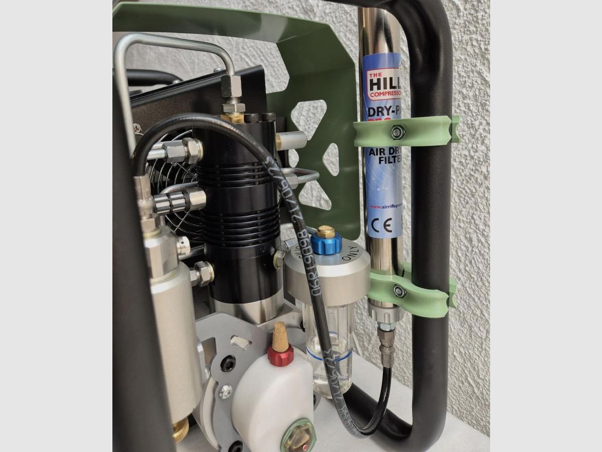 Hill EC-3000 Elektrischer Druckluftkompressor, Komplettset mit Druckluftflasche