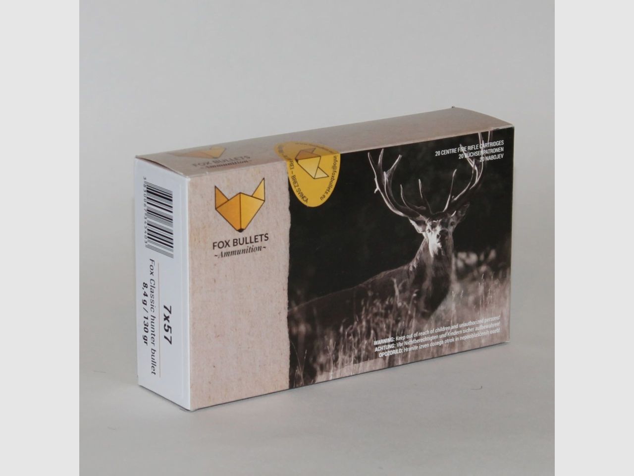 Fox Bullets Classic Hunter 7x57 130GR / 8,4g bleifrei 20 Patronen
