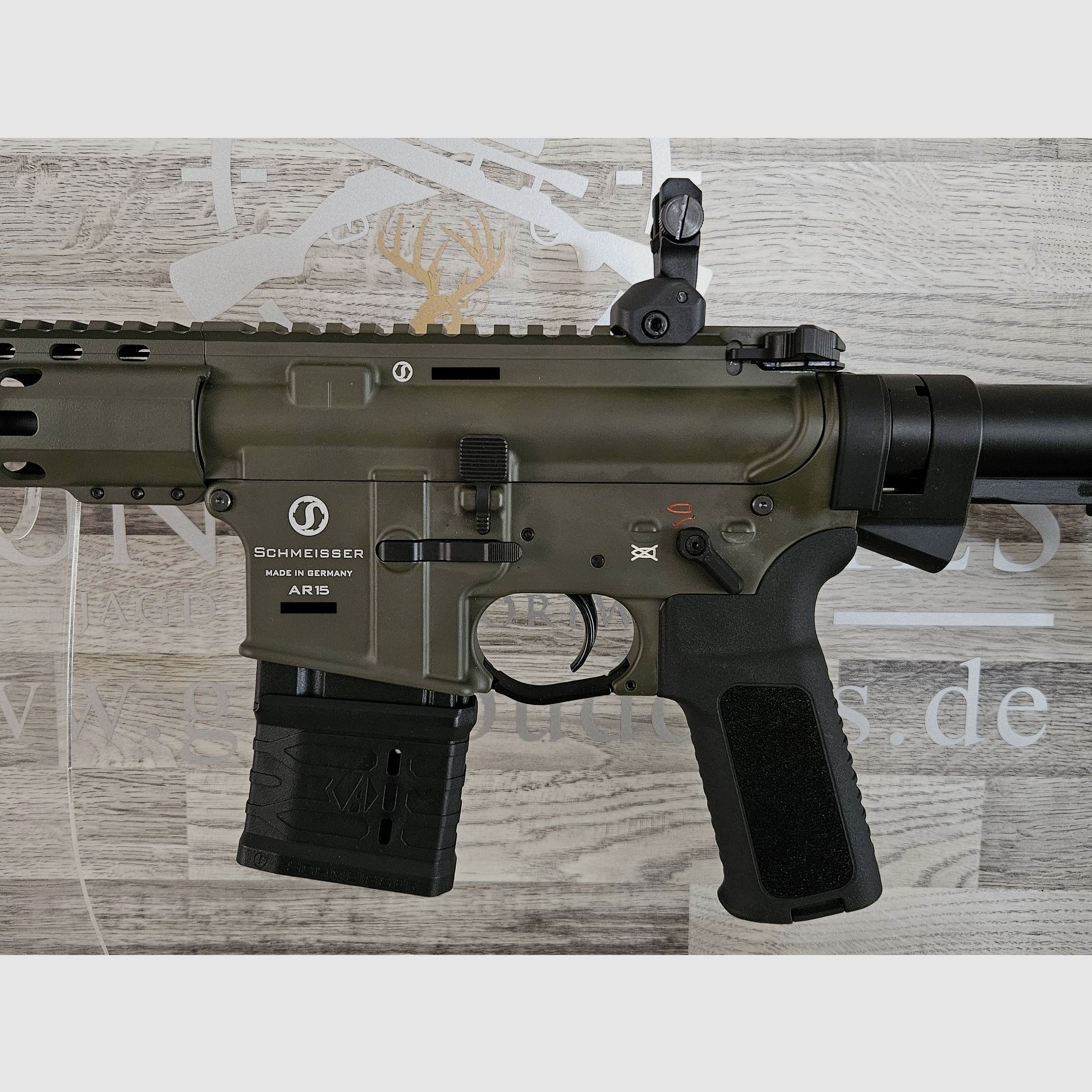 Schmeisser AR-15 M4FL OD Green 14,5" Kal. .223Rem. - gratis verzending! - Nieuwe producten van de vakhandel